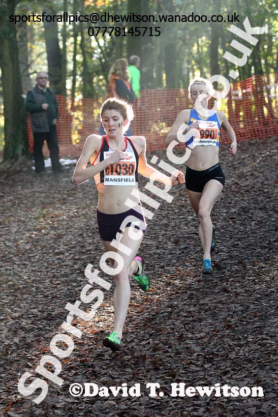 Senior women, National Cross Country Relays, Berry Park, Mansfield. Photo: David T. Hewitson/Sports for All Pics
